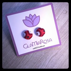 Handmade fabric earrings